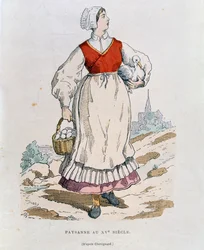 Französischer Bauer des 16. Jahrhunderts, Illustration aus 